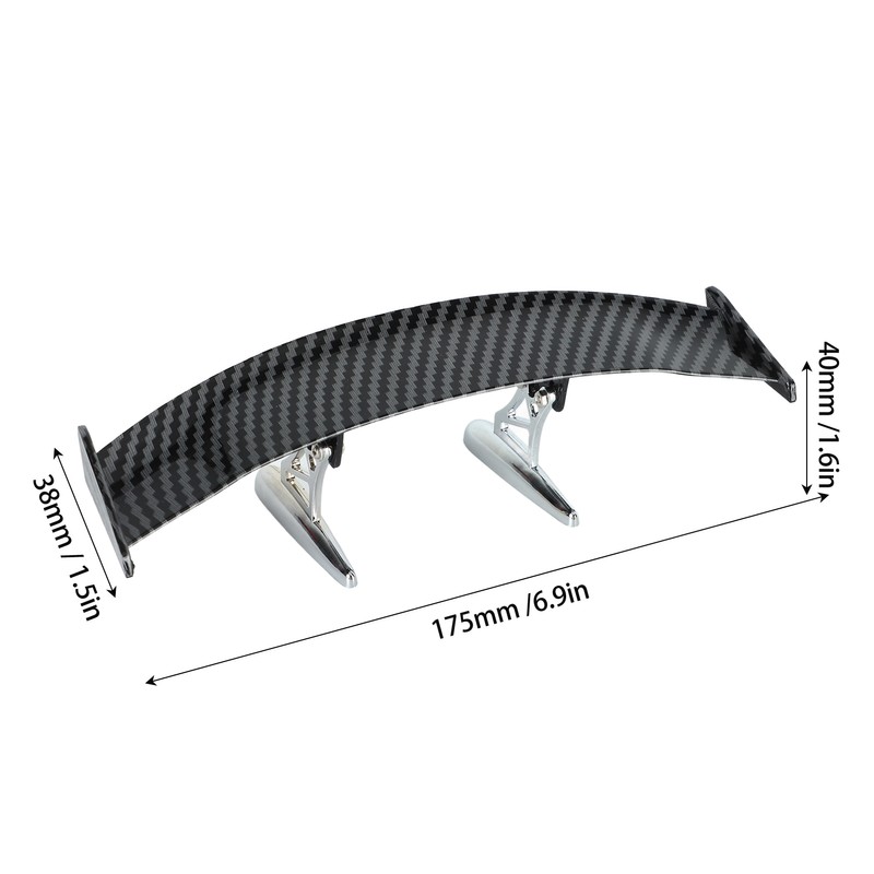 Car Rear Tail Wing Carbon Fiber Style GT Spoiler Wing