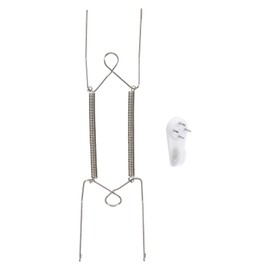 uxcell Plate Hanger, 10 Inch Stainless Steel Invisible Wall Plate Hangers with Wall Decorative Hooks and Tip Protectors for Decorative Plates and Art