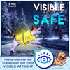 Safety Yellow Reflective Lightweight Fleece Vest with Leash Hole 5
