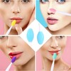 Hpmjz 6 Pcs Lip Brush Tool Gentle Lip Scrub Double-Sided