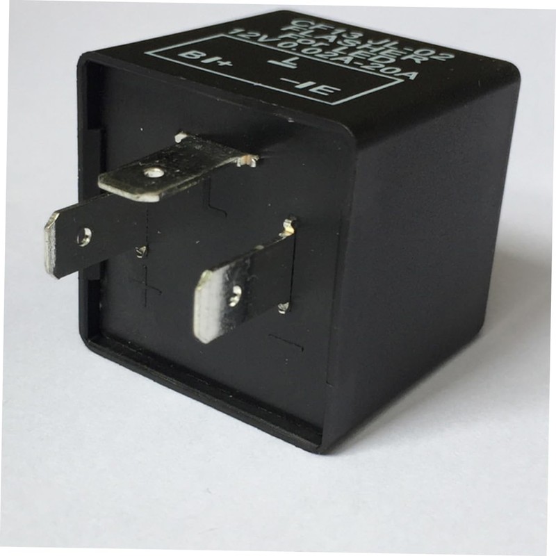 GRIRIW 3 Pin Unadjustable CF13 JL02 LED Flasher Relay for