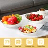 Honeydak 3 Tier Ceramic Fruit Bowl for Kitchen Counter Tiered