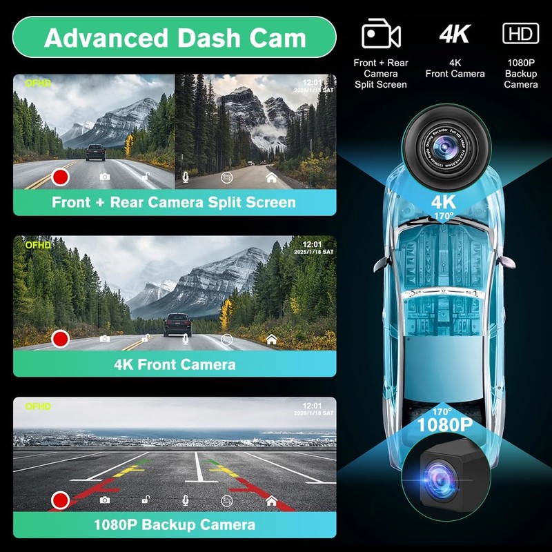 Pyniro 9" Carplay Screen Portable for Car, Wireless Carplay &