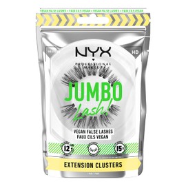 NYX PROFESSIONAL MAKEUP Jumbo Lash! Vegan False Eyelashes, Up to 12HR Wear, Reusable Fake Lashes - Extension Clusters