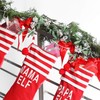 Boao Christmas Clear Banisters Ties 10 Inch Reusable Holiday Garland