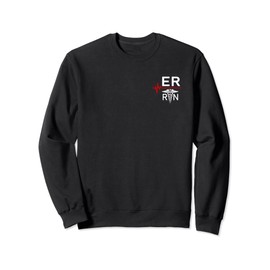 Emergency Room Registered Nurse Gift ER Heartbeat Sweatshirt