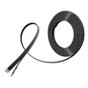 BNTECHGO 24 Gauge Silicone Ribbon Cable Flexible 4P Black 5
