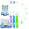 Bulk 36-Pack Mini Toothbrush Set - Prepasted, Hard Bristles with