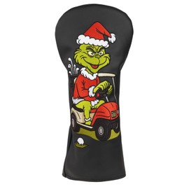Christmas Humour Golf Driver Headcover – Premium PU Leather Holiday Edition