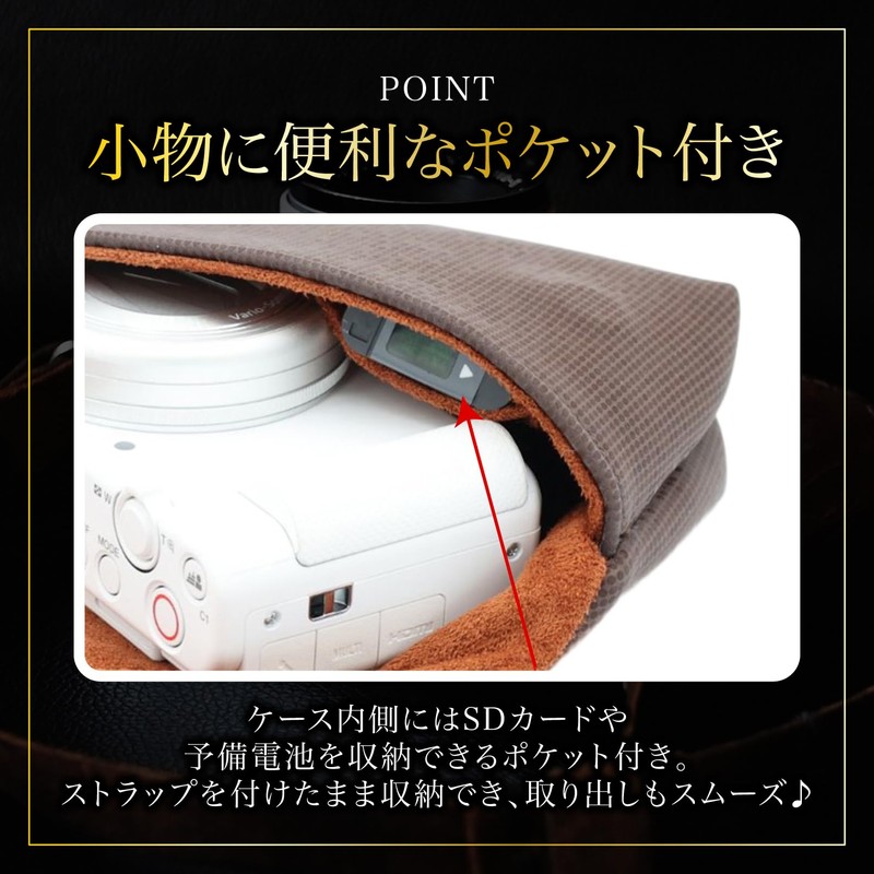 SATOMO Compact Camera Case, Digital Camera, Camera Storage Pouch, Compact