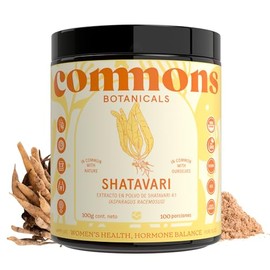 Commons Adaptógenos - Hongo Shatavari - Extracto Puro en Polvo 100 gr - Suplemento Natural - Cuerpo 100% Fructífero - Más de 5 Meses de Suministro -100% Orgánico