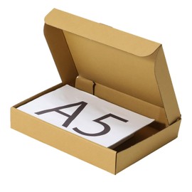 Earth Cardboard, 60 Size, Small, Set of 100, A5, Depth 42, Cardboard, Thin, Gift, Packaging, ID0286