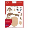 APLI Kids 11927 - Removable Theme Stickers: Face - 12