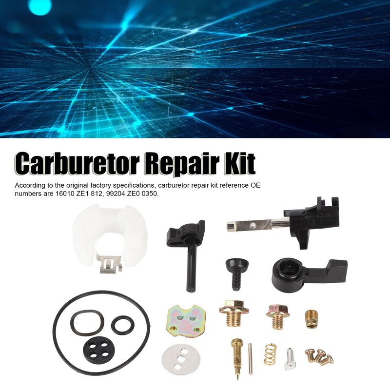 42 Pieces Carburetor Repair Kit with Float Jet Gasket O