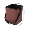 A ABSOPRO Car Trash Can Hanging and Foldable 6.3" Length
