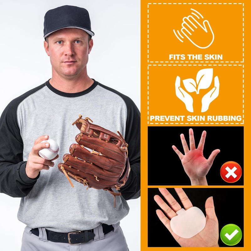 4 PCS Professional Baseball Hand Guard Pads,Palm Pads & Thumb