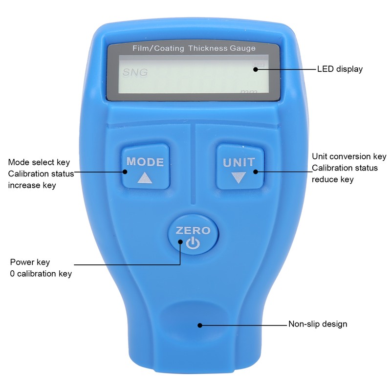 Professional Coating Thickness Gauge Car Automotive Paint Coating Thickness Tester