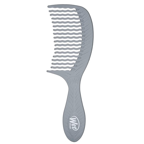 WetBrush Go Green Treatment Comb Wide Tooth Wave Tooth Design Detangles Pain Free Plant Based Charcoal Infused