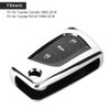 Carbon Fiber Style Car Remote Folding Key Case Cover Protection
