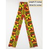 African Kente Pattern Hats Scarf Kufi Hat Ankara Print Cap