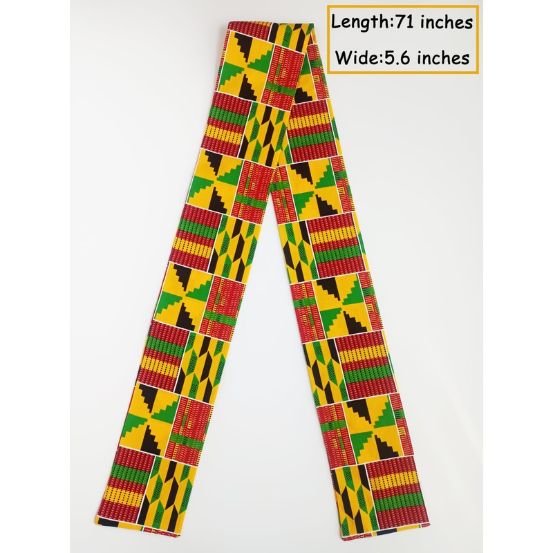 African Kente Pattern Hats Scarf Kufi Hat Ankara Print Cap