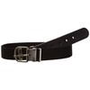Playshoes Kids Elastic with Genuine Leather Girl's Belt Black 75