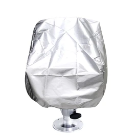 J&C 25X25X47inch Boat Seat Clearance Prime Covers Sun-Protect Canvas Helm Fishing Chair Covers White Waterproof Boat Captain Chairs Covers Protects Pontoon Boat Console Covers