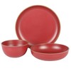 Gibson Home Rockabye 12 Piece Double Bowl Melamine Dinnerware Set