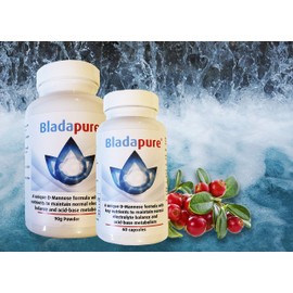 Bladapure D-Mannose High Strength Supplement 90g Powder by Bladapure ® for Treatment of Urinary Tract Infections Vegan All Natural Ingredients