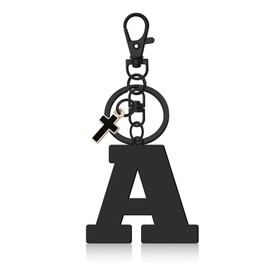 Initial Letter Keyring Letter A-Z Alphabet Key Ring for Purse Handbags Bag Wallet Alphabet Monogram Letter Key Chain for Christian Girls Christmas Graduation Gifts Birthday Religious Gifts (Letter A)