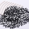 MEIBITE Flatback Rhinestones Bulk, 14400PCS Black Rhinestones for Clothes DIY