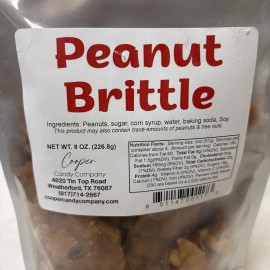 Homemade Peanut Brittle Made In Texas 8oz.