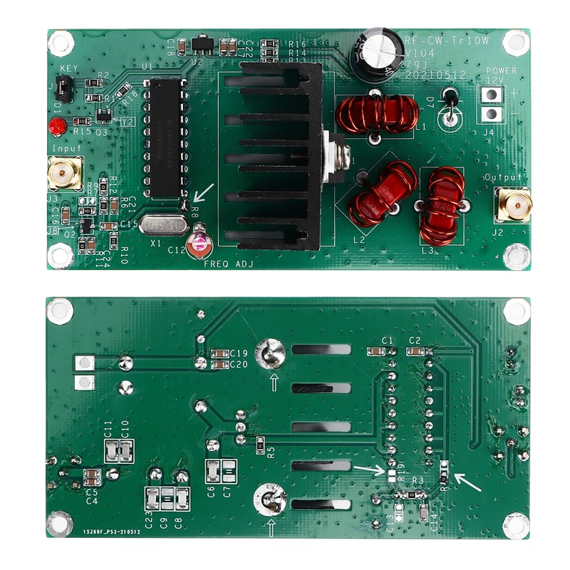 10W 13.56MHz QRP CW Radio Transmitter Module Wireless Power Amplifier