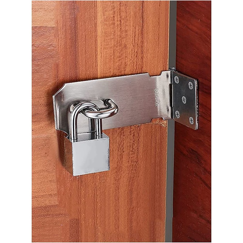 Padlock Hasp,1 pcs Stainless Steel Heavy Duty Hasp Staple with