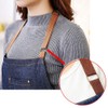 JZK 2 x Denim Jean Adjustable Kitchen Apron with Big
