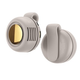 Hanging Waist Fan Portable USB Charging Leafless Fan with Mini Clip for Sport Work Outdoor White