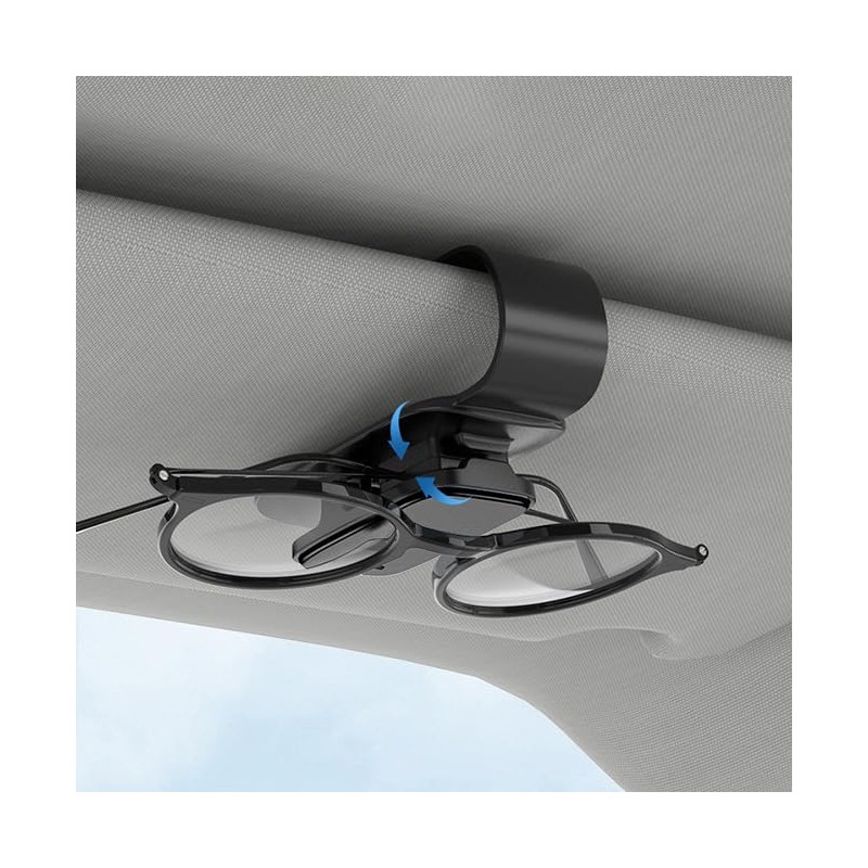 XUNQUCOM Sunglasses Holder for Car Sun Visor Car Visor Clips
