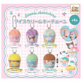 IP4 Sanrio Characters Ice Cream Mascot IP4 1.5-Inch Key Chain - Kuromi