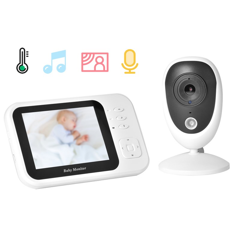 3.5in TFT Wireless Digital Baby Monitor IR Night Vision Intercom