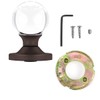 Dummy Round Ball Crystal Door Knobs Venetian Bronze Round Rosette