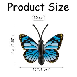 Bojueshaw 30PCS Butterfly Push Pins – Creative Decorative Thumbtacks for Photos, Notes, and DIY Projects, Vibrant and Versatile
