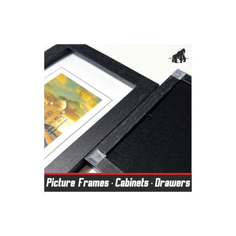 GorillaGrit Clear Adhesive Bumper Pads Combo Pack - 106 Pieces