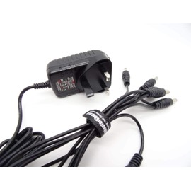 9 Volt AC-DC Switching Adaptor + 5 Way Chain For Dunlop Cry Baby Mini 535Q Wah Pedal