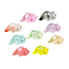 FUNOMOCYA 9pcs Charming Resin Figurines Micro-Landscape Accessories Miniature Animal Ornaments for DIY Decor