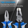 2 Piece Glass Breaker Pliers and Hammer Cutting Pliers Set
