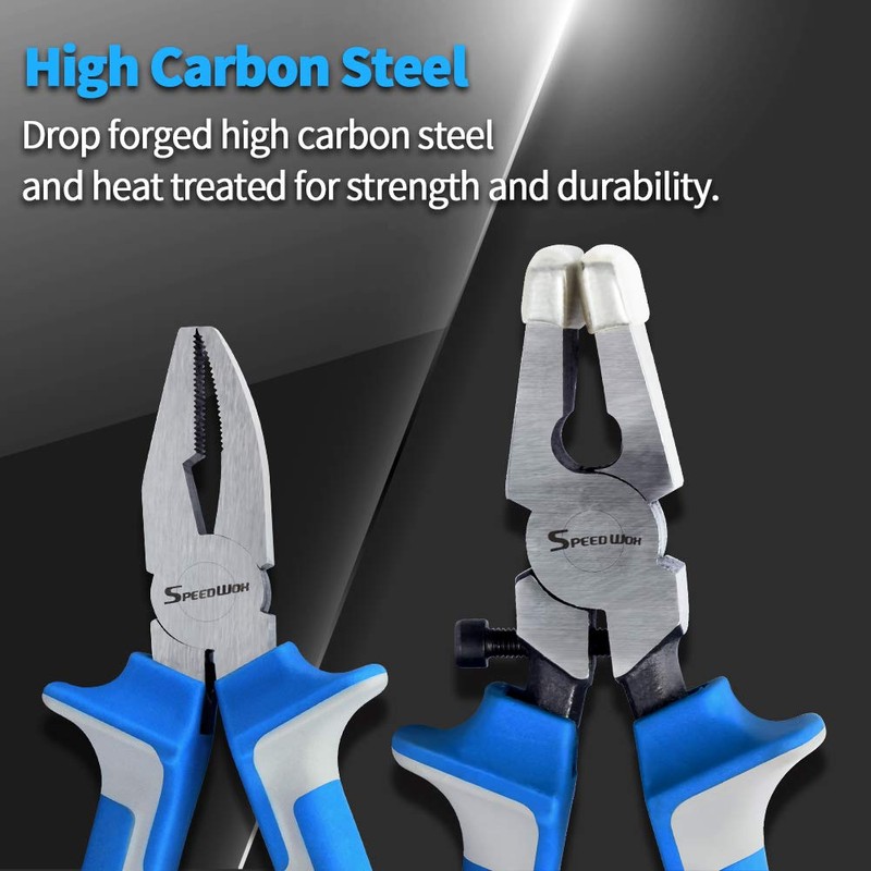 2 Piece Glass Breaker Pliers and Hammer Cutting Pliers Set