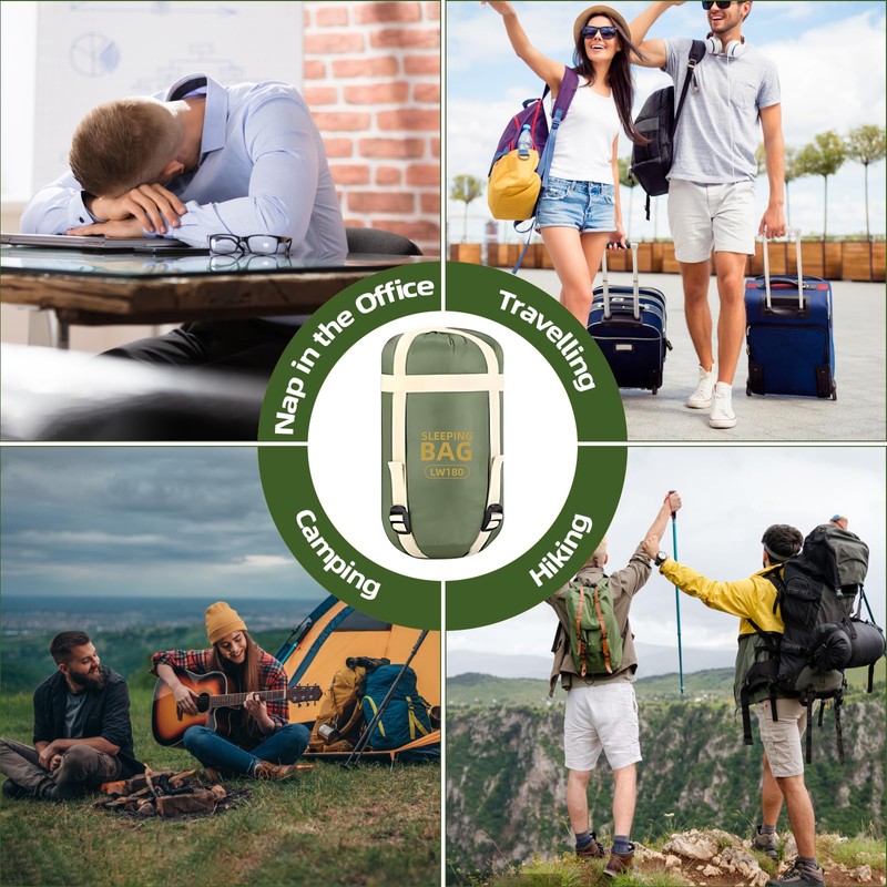Ultralight Summer Sleeping Bag, 680 g, 190 x 75 cm,
