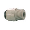 John Guest Straight Adaptor 5/16 inch Tube OD x 1/4 inch BSPT Male Thread (one Supplied)