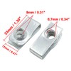 X AUTOHAUX 4pcs Spring Metal U-type Clip with Screws Car