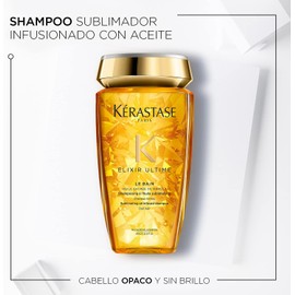 KÉRASTASE Le Bain Elixir Ultime Shampoo | Nutre profundamente desde la raíz hasta las puntas y aporta suavidad y brillo | Con Aceite de Marula, Aceite de Camelia y Aceite de Argán | 250ml